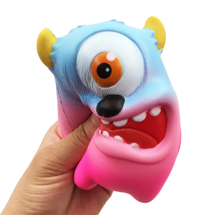 Новинка Jumbo мягкая игрушка медленно растягивается PU декомпрессионная игрушка Моделирование еда животное Монстр Единорог медленно поднимается подарок для детей