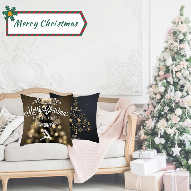 Рождественское украшение наволочка чехол подушка декоративная