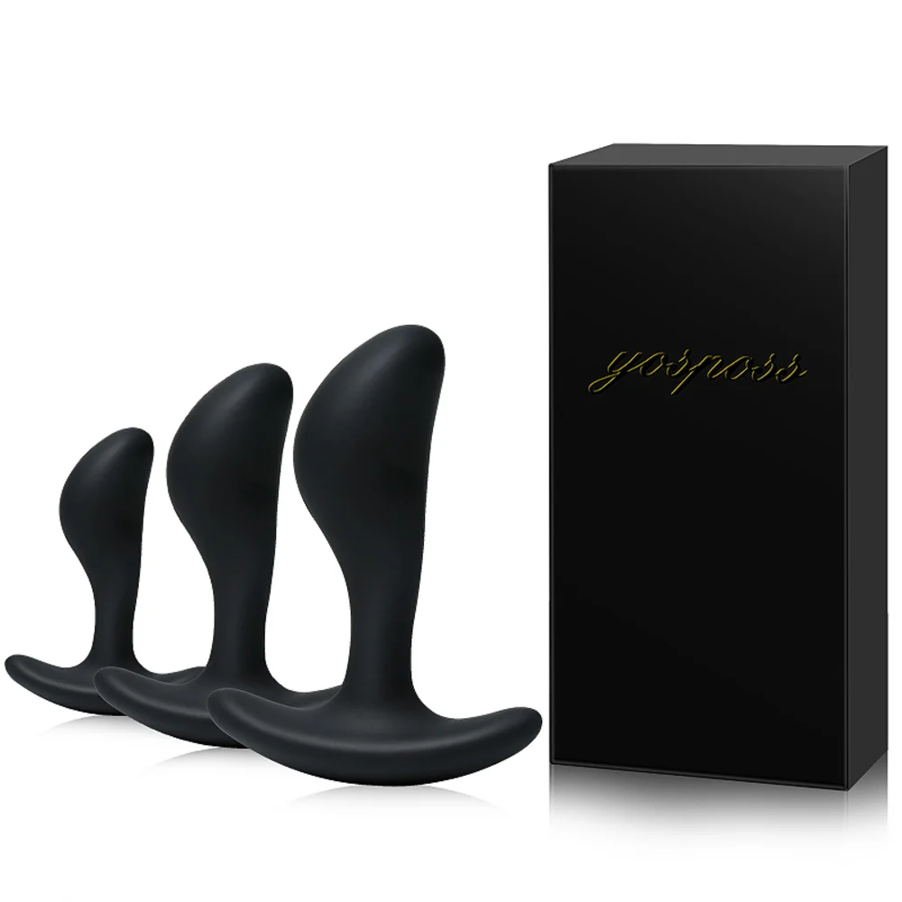 3PCS/set Butt Plug Anal Vagina Prostate Massager Sex Toyes For Gay Man Dildo Adult Eortic Products Shop | Красота и здоровье