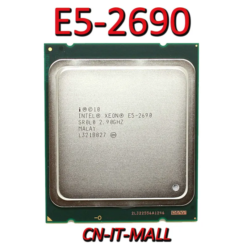 Вытянутый E5 2690 серверный процессор 2 9G 20M 8Core 16 thread LGA2011|Компьютерные кабели и