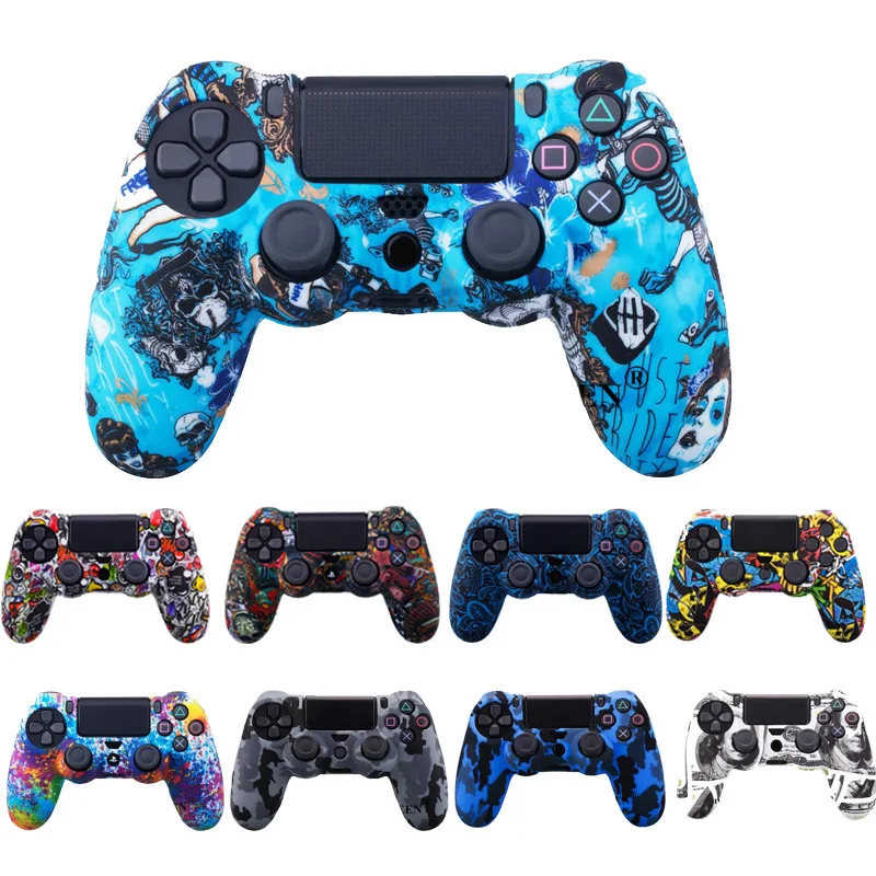 Чехол для SONY Playstation 4 PS4 с защитой контроллера мягкий силиконовый гелевый