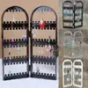 120 Holes Folding Earring Holder Bracelet Necklace Display Stand Screen Jewelry Display Storage Rack jewelry Organizer XmasGift ► Photo 1/6