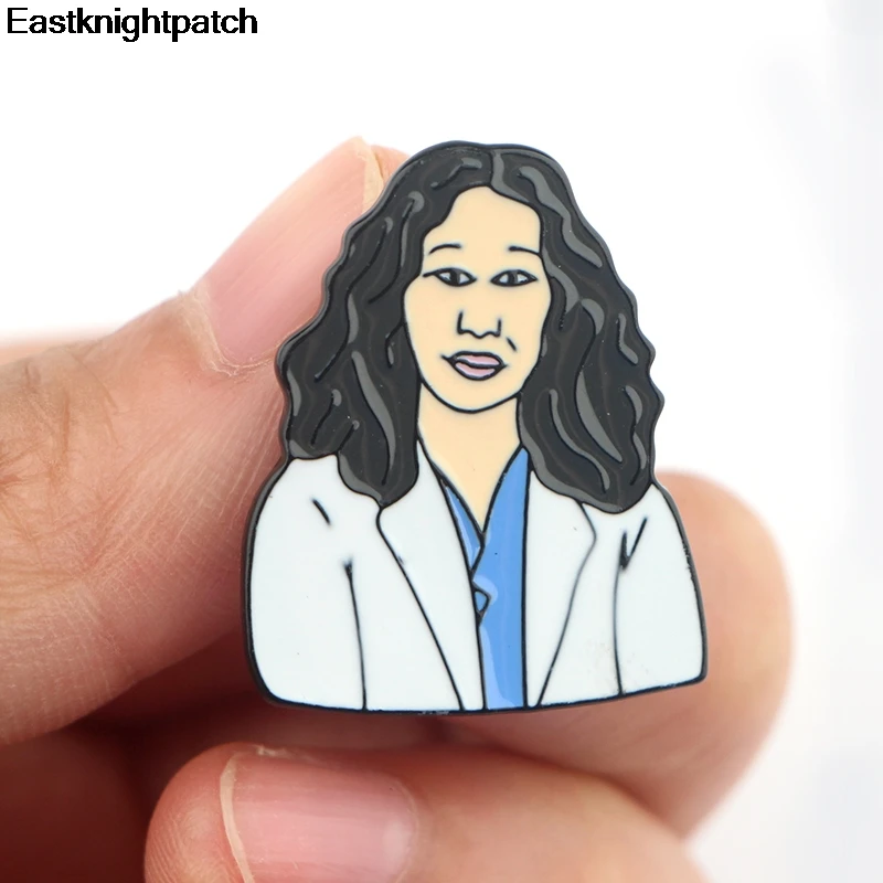 Серый анатомический персонаж DIY цинковый сплав Эмаль булавки медаль insignia para рюкзак рубашка ткань сумка броши значки E0878