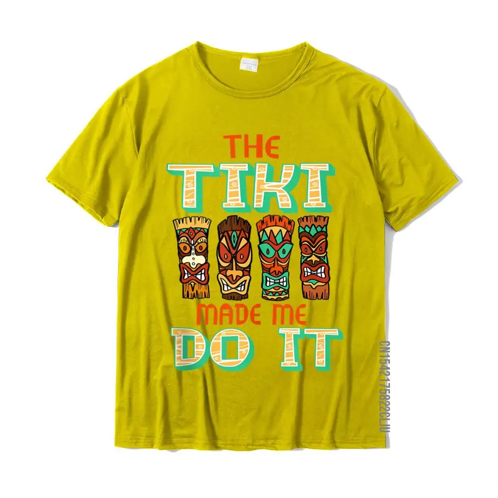 Casual Printed On Casual Short Sleeve ostern Day Tops Shirts Coupons Round Neck 100% Cotton T Shirt Men Tshirts Funny Tiki Made Me Do It Hawaiian Beach Luau Aloha Design Tank Top__33006 yellow