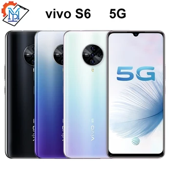 Перейти на Алиэкспресс и купить Оригинальный vivo S6 5G мобильный телефон 6,44 дюйм8G + 128G Exynos 980 Восьмиядерный Android 10 4500mAh быстрое зарядное устройство 48MP + 32MP камеры смартфона
