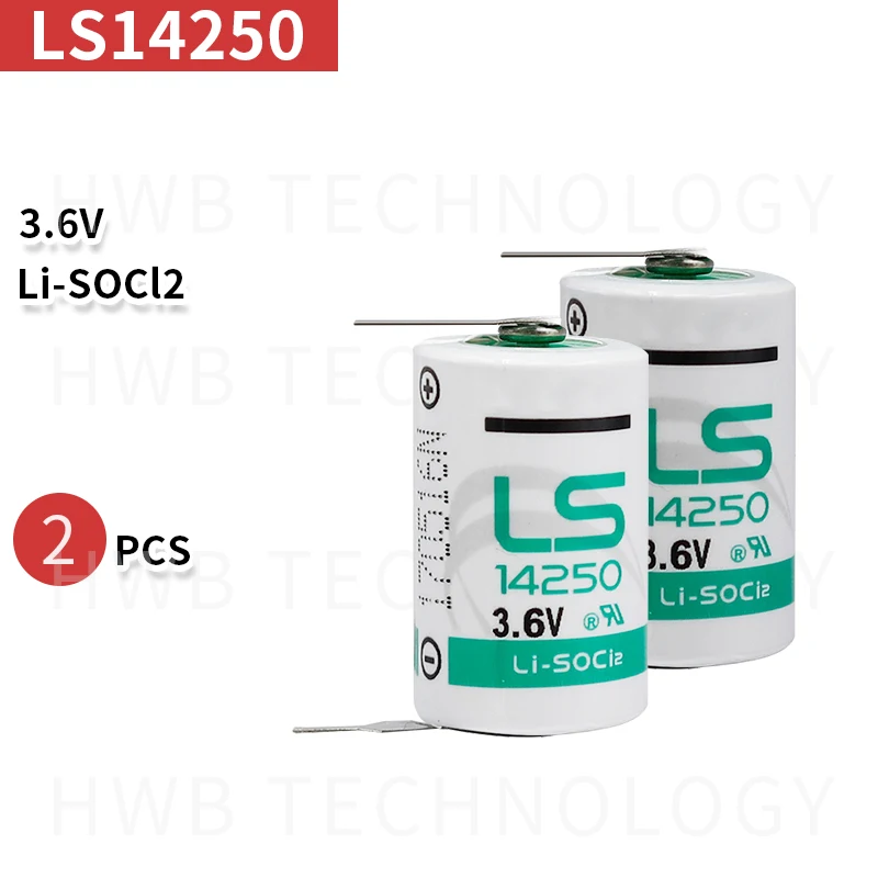 2 шт./Лот Новый оригинальный SAFT LS 14250 LS14250 1/2 AA 1/2AA 3 6 В 1250 мАч ПЛК литиевая батарея с
