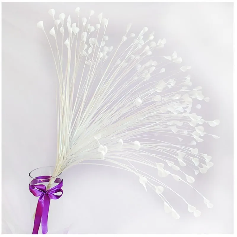 3 пьезы из искусственного тростника; блестящий материал; mariposa planta de flores de la boda de Navidad