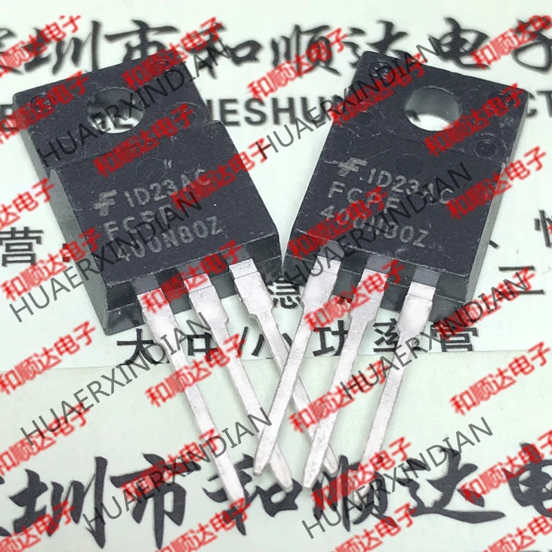 5 шт., новые оригинальные кнопки FCPF400N80Z TO-220F