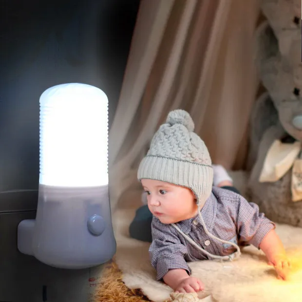 

AC 110-220V LED Night Light EU/US Plug Bedside Lamp for Children Baby Bedroom Wall Socket Light Home Decoration Lamp