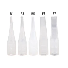 Microblading 100 шт маленький размер Одноразовые Иглы для татуировки колпачки для перманентного макияжа машины иглы соски шапки 1R/3R/5R/5F/7F