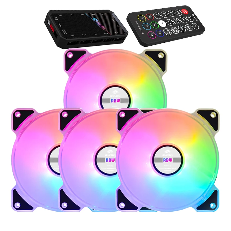 Bykski вентилятор радиатора водяного охлаждения компьютер ПК чехол A RGB 120 мм