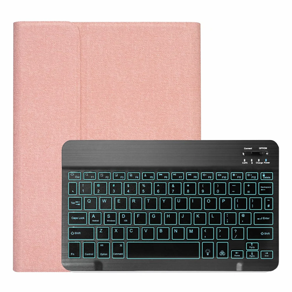 Чехол-клавиатура с подсветкой для iPad 10,2, чехол-клавиатура с карандашом для Apple iPad 7-го поколения A2197 A2200 A2198 A2232, чехол - Цвет: Beige with Black