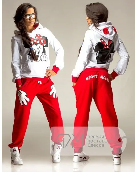 

Minnie Mouse Top Pants Cosplay Costume 3D facial expression monkey pattern print long-sleeved casual hooded sweater sports suit