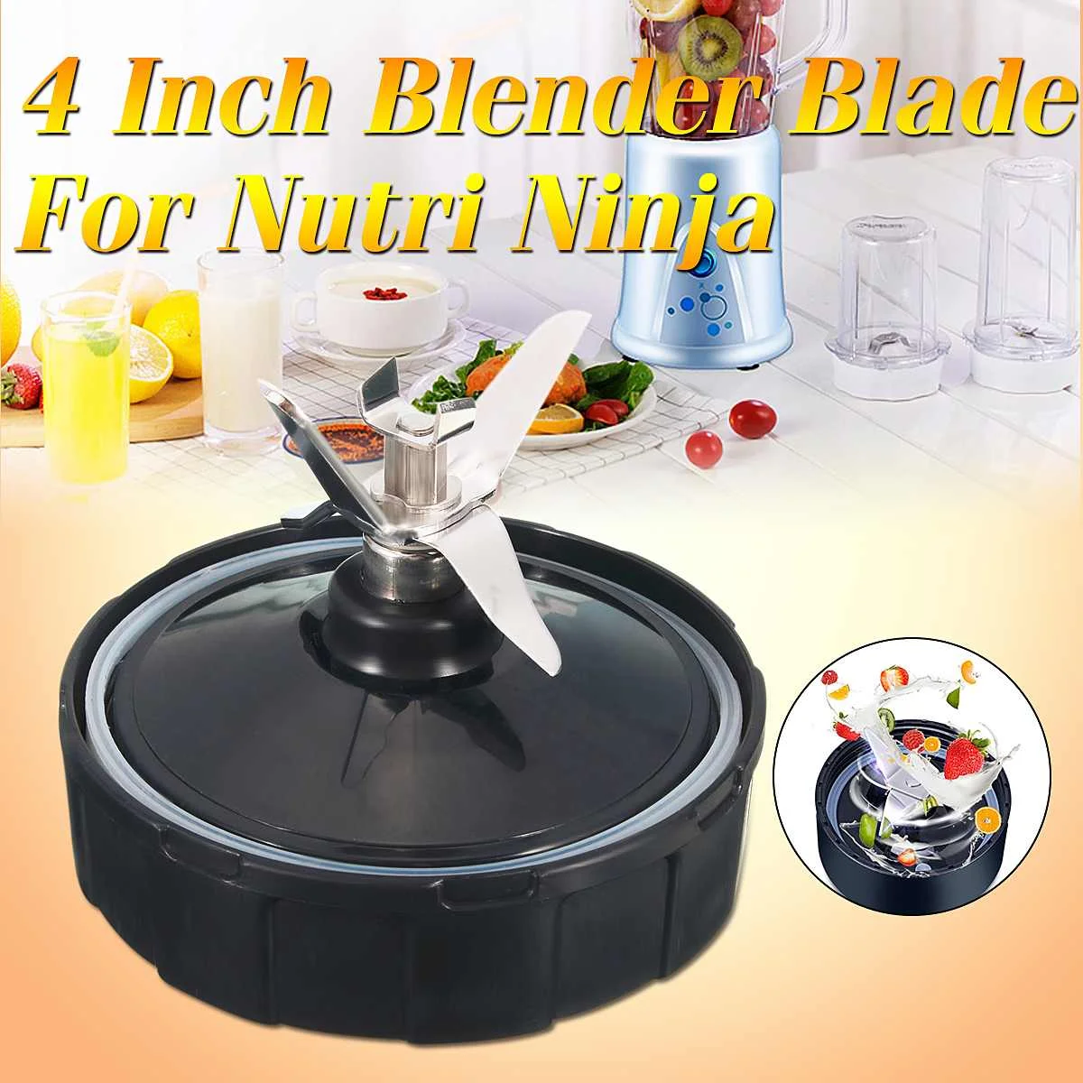 4inch 7 Fin Blender Blade Part Juicer Mixer Spare Assembly Replacement For Nutri Ninja Juicer