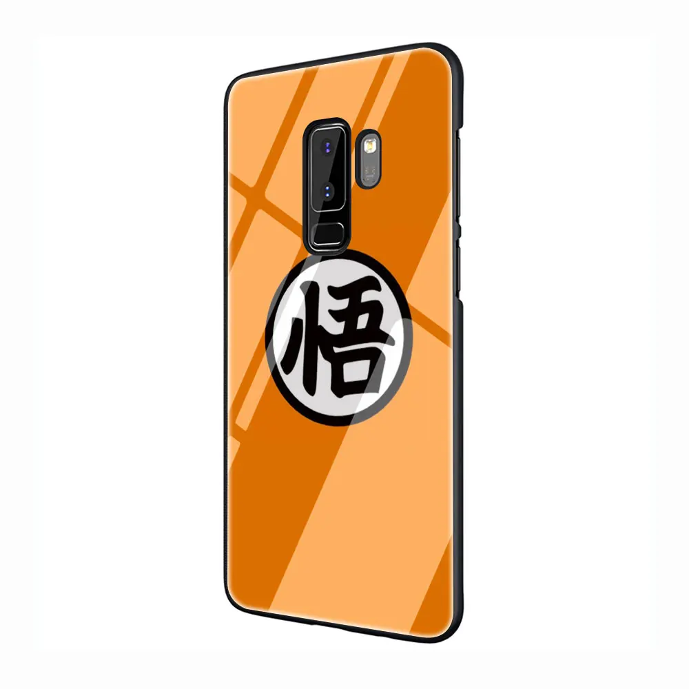 G10 Dragon Ball z Супер Братья Марио логотип закаленное Стекло TPU черный чехол для Galaxy S7 Edge S8 S9 S10 Plus, Note 8, 9, 10, A10 20 30 40 50 60 - Цвет: G10