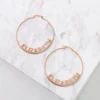Sipuris Personalized Custom Name Big Hoop Earrings Stainless Steel Earrings For Women Fashion Jewelry Accessories Gifts серьги ► Photo 3/5