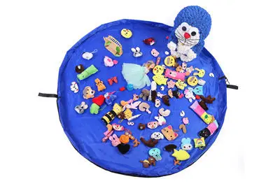 Коллекция детских игрушек сумка для хранения Play Toy водонепроницаемый Органайзер на шнурке портативный чехол модные практичные пластиковые сумки Anker - Цвет: Blue