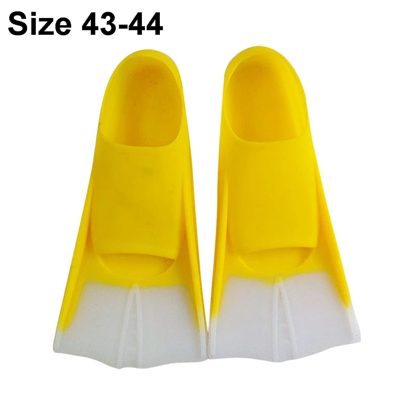 yellow 43 to 44 Ласты для дайвинга, длинные силиконовые ласты для подводного плавания, подводные ласты, Погружные Ласты для мужчин, женщин, детей, тренировочные ласты, эластичная обувь - Цвет: yellow 43 to 44