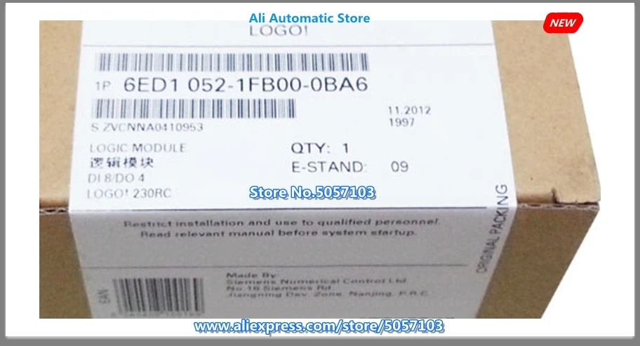 Nuovo Plc 6Ed1052-1Fb00-0Ba6 Logo 230Rc 6Ed1 052-1Fb00-0Ba6 6Ed1052-1Fb00