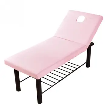 

Massage Bed Cover Table Dustproof Soft Elastic Forepart Hole Salon Couch Sheets Accessories Spa Washable Full Wrap Non Slip