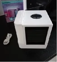 Miniaire acondicionado portátil USB, Humidificador purificador, ventilador de refrigeración de aire de escritorio, 7 colores, para oficina y habitación