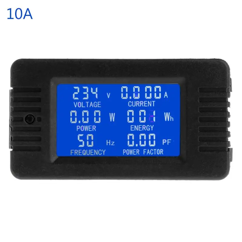 10A 6в1 цифровой AC 80~ 260 в power Energy Monitor напряжение тока кВтч Ватт метр 100А инструменты и устройства - Цвет: 10A