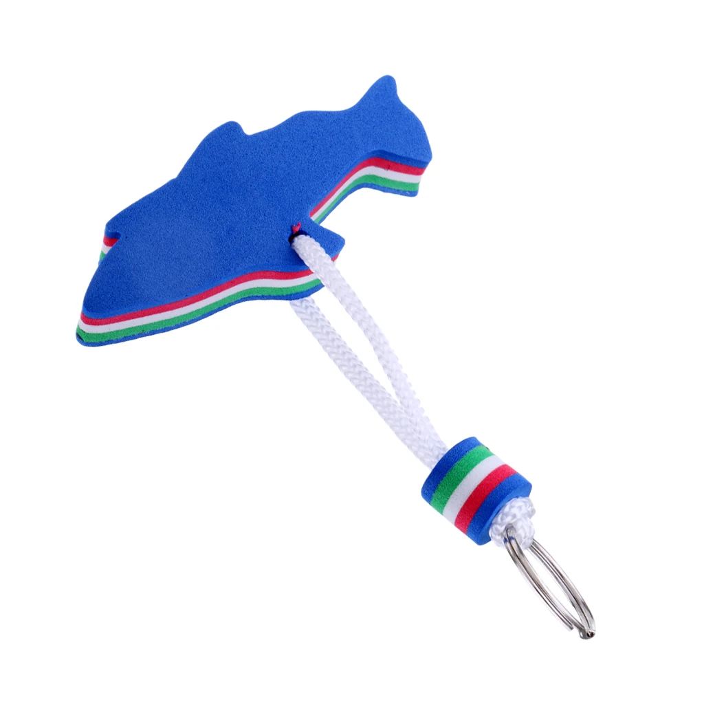 Lightweight EVA Dolphin Water Floating Keyring Backpack Key Chain Floating Boat Keyring Key Chain