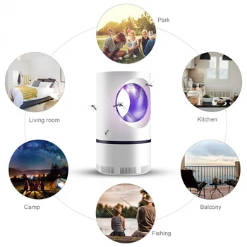 

Electric USB Mosquito Killer Lamp Repellent LED Ultraviolet Light Photocatalyst Trap Lamp Silent Killing Pest Insect Repellents