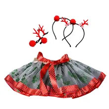 ARLONEET, детские рождественские балетные юбки-пачки для маленьких девочек нарядные вечерние юбки+ обруч для волос, комплект с юбкой-пачкой Юбки принцессы для маленьких девочек