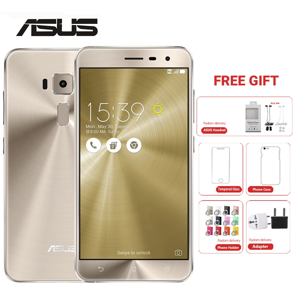 ASUS Zenfone 3 ZE552KL смартфон с 5 дюймовым дисплеем восьмиядерным процессором Snapdragon 625