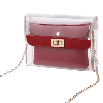 

Fashion Transparent Bag Ladies Transparent Bag Girls Summer Bag Mobile Phone Bag And Wallet