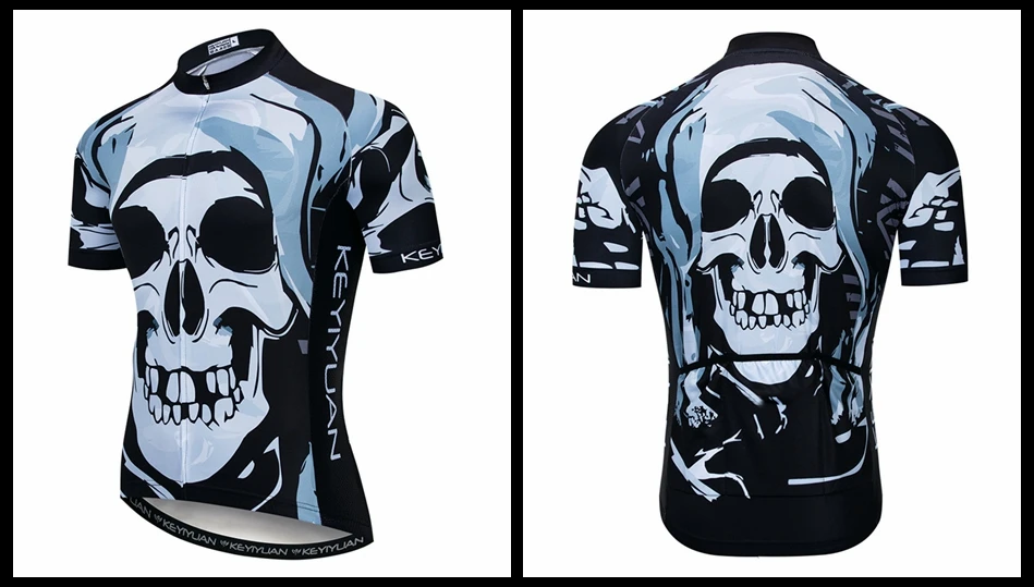 Weimostar Skull Cycling Jersey Men Pro Team Bike Jersey mtb Bicycle Shirt Breathable Cycling Clothing Road Bicycle Wear Clothes