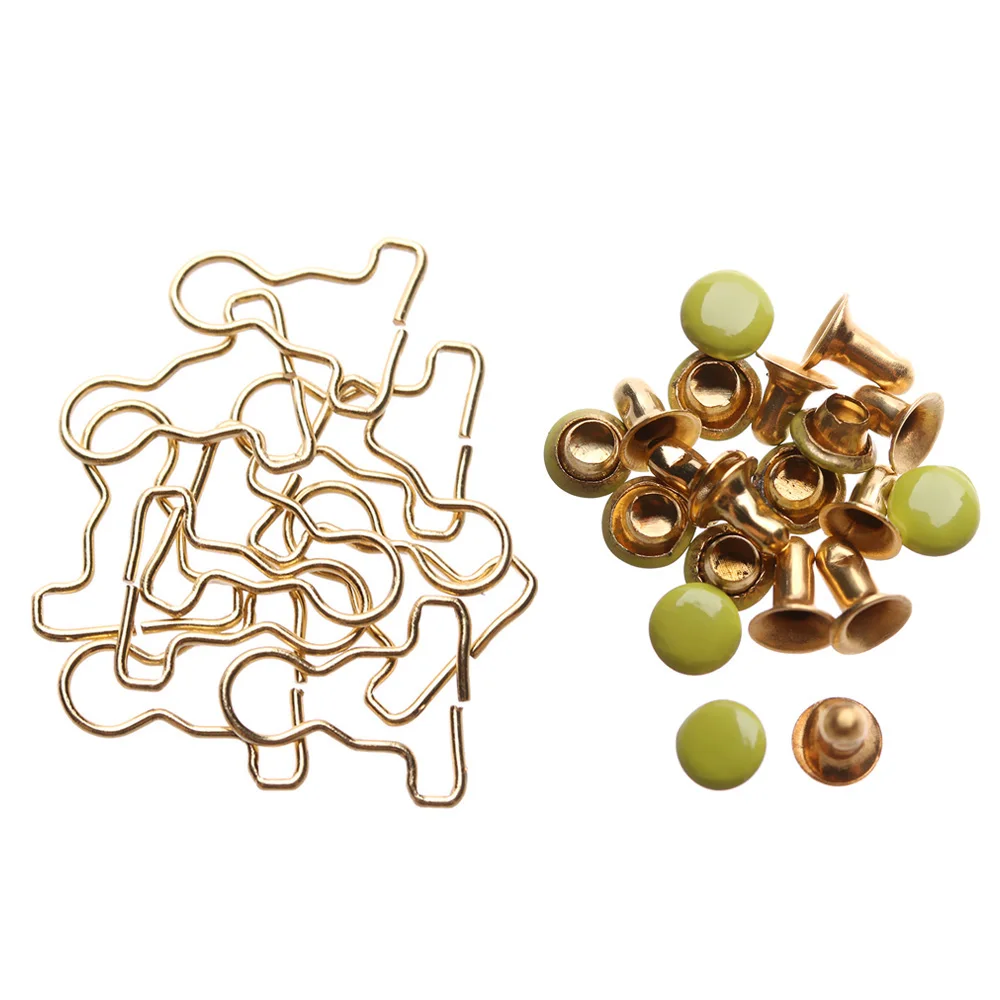 Doll Clothes Accessories Doll Accessories 10Sets Mini Doll Belt Buttons Doll Clothes DIY Metal Buckle 1/6 Dolls Girls Buckles Trousers Bag Sewing
