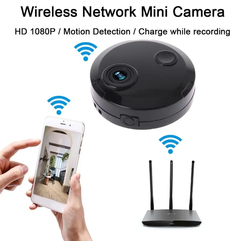 Смарт Wifi мини камера HD 1080P IP Сетевая камера 12 ИК ночного видения датчик движения для автомобиля Спорт действия DV DVR