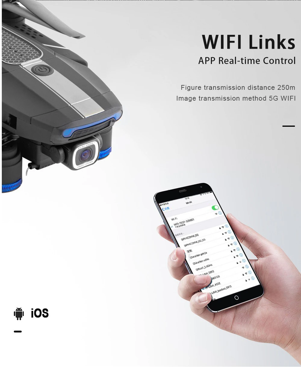Складной JDRC JD-22S RC Квадрокоптер дроны 5G WiFi управление gps 4K HD FPV камера 360 градусов флип Сверхлегкий самолет детская игрушка