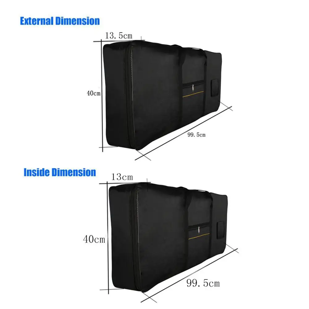 Портативная профессиональная сумка для клавиатуры на 61 клавиш мягкий чехол
