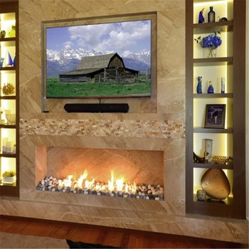 

48 inch Long intelligent remote control bio ethanol elektrik fireplace