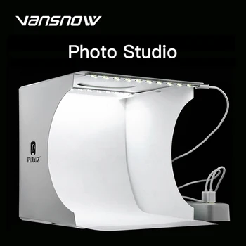 

2PCS LED Panels Light Folding Photo Studio SoftBox Tabletop Shooting Tent Kit Light Box Photography Studio for Phone DSLR Camera