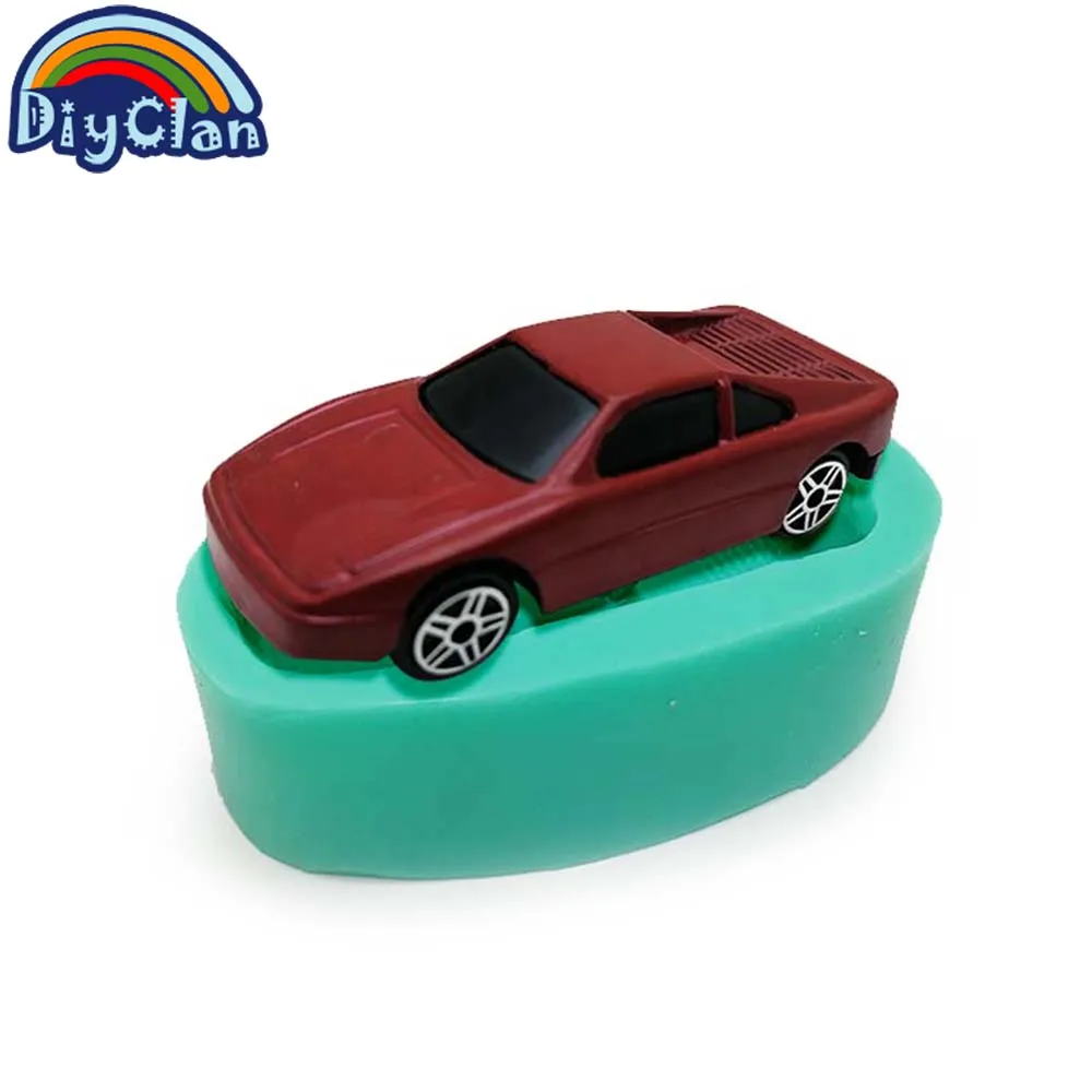 Silicone Mold Car Shape Cake Decorating Chocolate Fondant Sports Racing Car Soap Polymer Clay Baking Tools