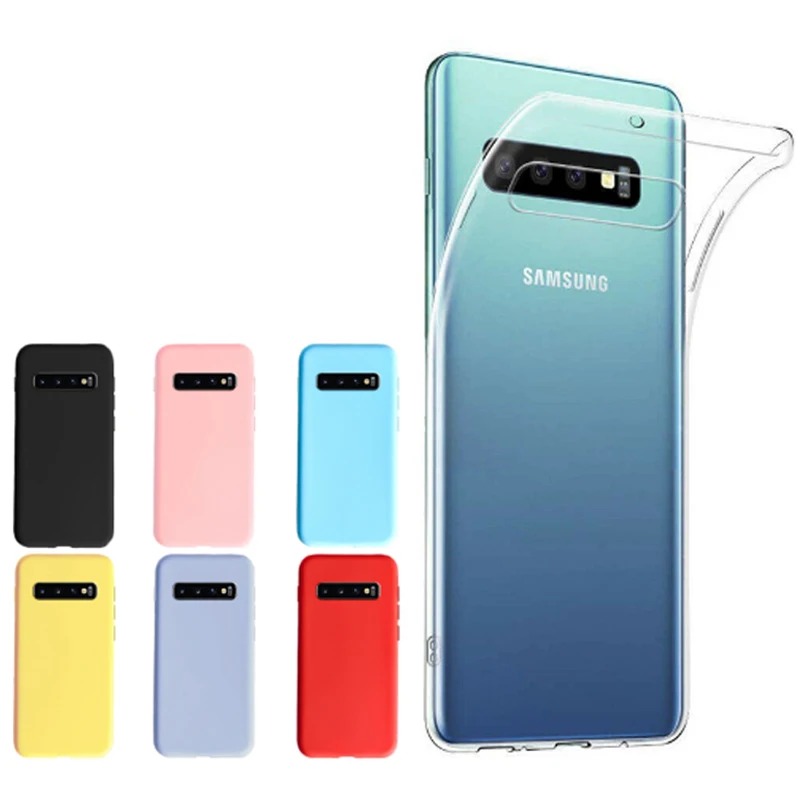 Custodia Morbida Surehin Per Samsung Galaxy S10 5G Cover S10E S10 Plus Custodia In Silicone Trasparente Blu Rosso Rosa Per Samsung S10 5G Cover