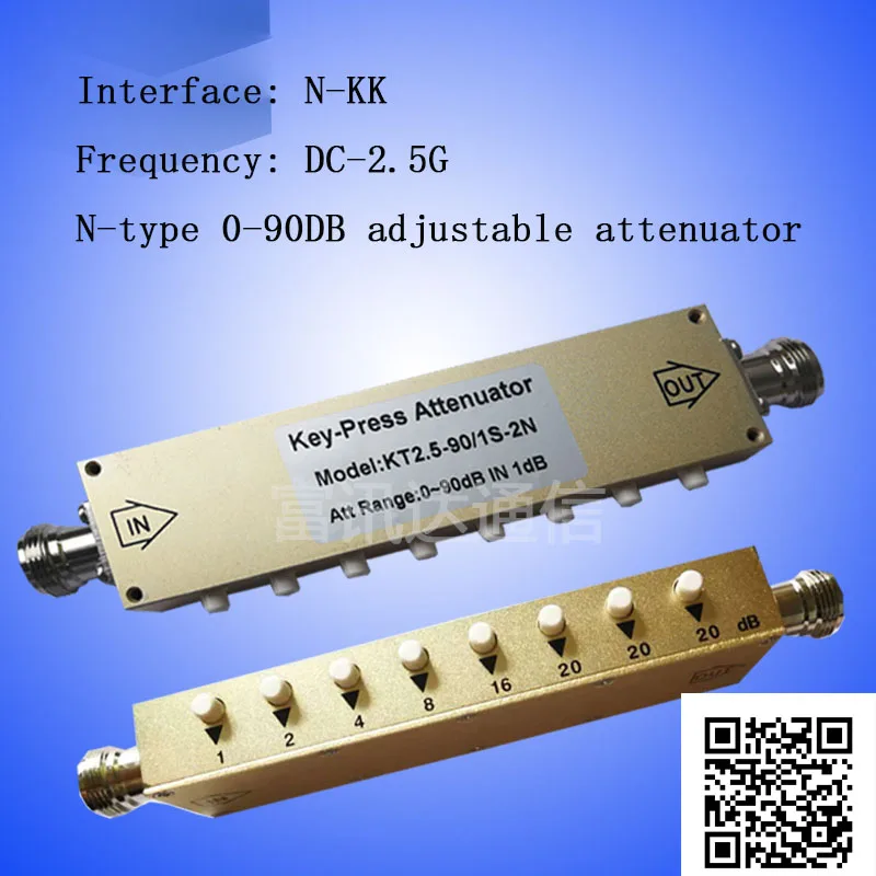 

N-type RF Регулируемый аттенюатор/SMA Регулируемый 0-30 дБ 60 дБ 90 дБ кнопочный Регулируемый аттенюатор