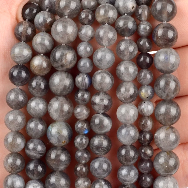 Natural Stone Beads 4-10mm Aquamarines Lava Opal Rose Quartzs Tiger Eye Moonstone Round Beads for Jewelry Making Diy Bracelet Labradorite