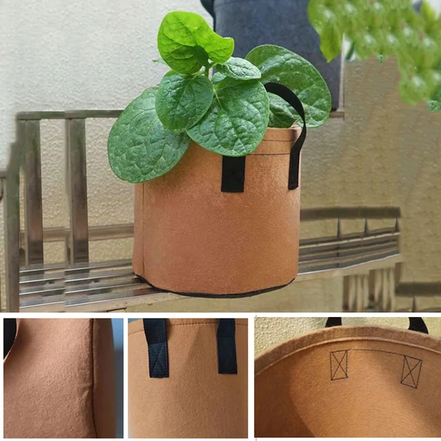 3 Gallonnövény Táska Kert Nem Szőtt Levegőztető Növényi Pot Burgonya Virág Zöldségek Tartály Növekedési Ültetési Edény - Image 6