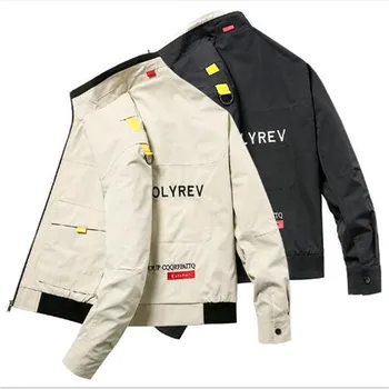 

2020 spring and autumn men's clothing | new letter printed loose jacket coat men casual Outerwear