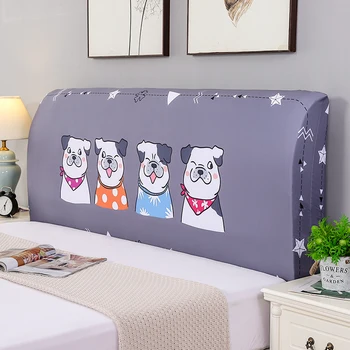 

European Style Cartoon Double-Sided Available Bed Cover Full Enclosed Elastic Dust-proof Bed Head Cover/ Protective Cover