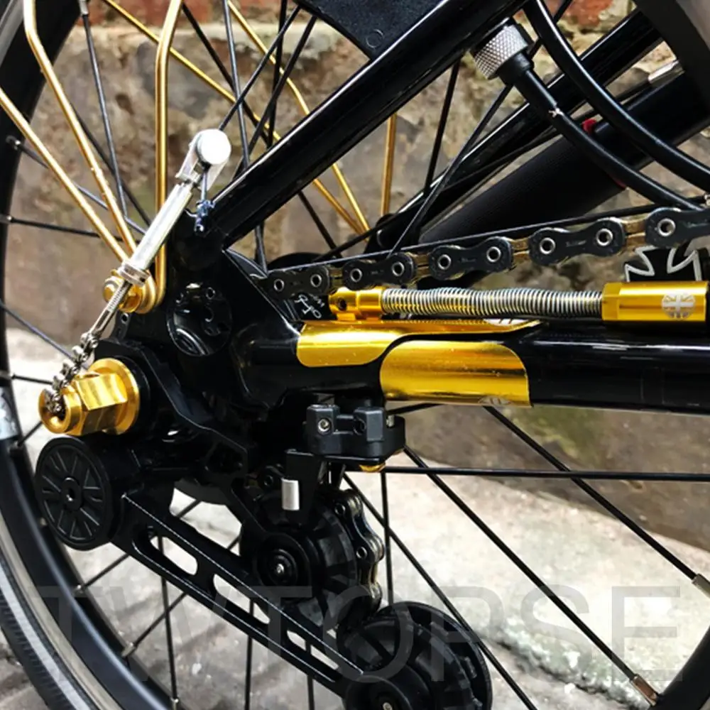 TWTOPSE велосипед Защитное снаряжение для Brompton складной велосипед задняя треугольная оправа алюминиевый сплав-протектор защитная накладка 6g