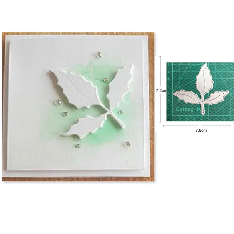 Металлические штампы для рукоделия вырезания форма листьев скрапбукинга бумаги