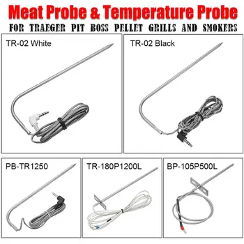 

Replacement Meat Temperature Probe Kit For Traeger Pit Boss Pellet Grills BBQ