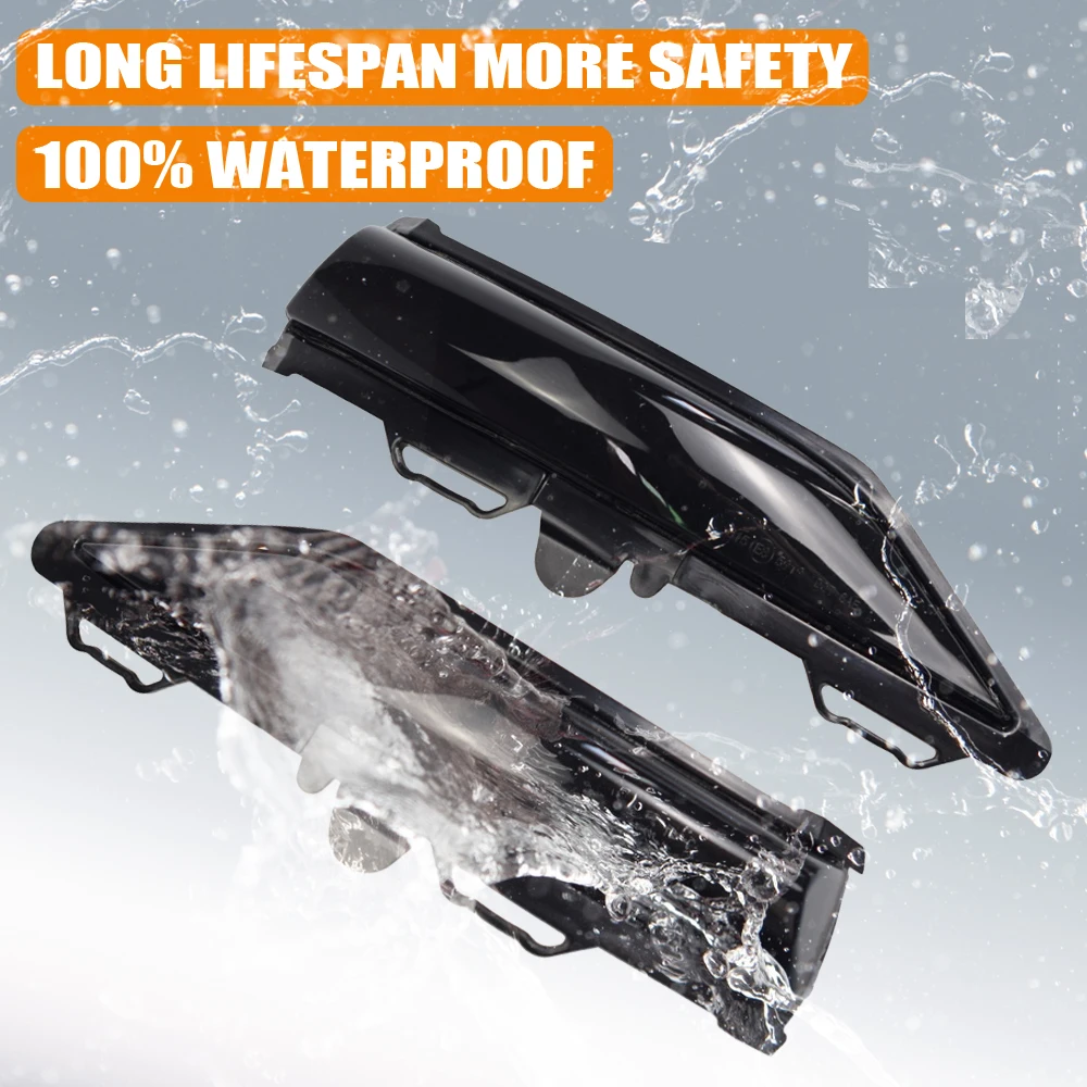 

For Ford Fiesta MK8 19+ B-Max MK7 2008-2017 LED Dynamic Turn Signal Blinker Sequential Side Mirror Indicator Light