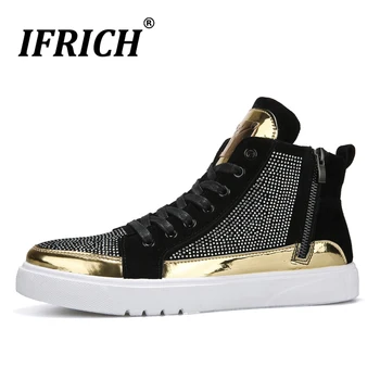 

2019 Autumn High Top Men Young Casual Shoes Luxury Brand Mens Fashion Casual Sneakers Rubber Flats Designer Shoes Walking Shoes